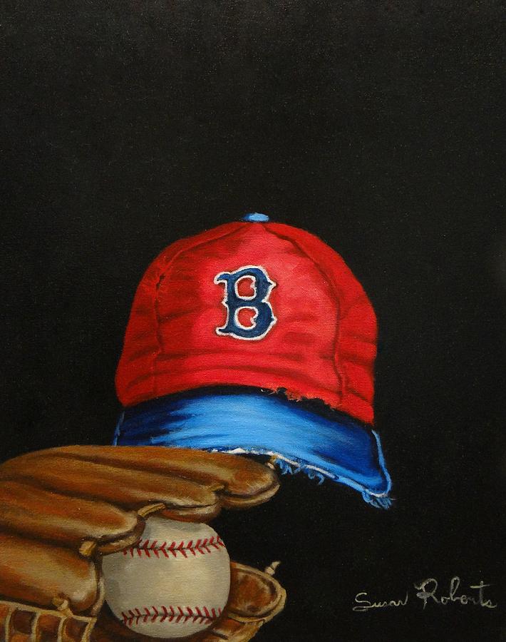1975 Red Sox Painting by Susan Roberts