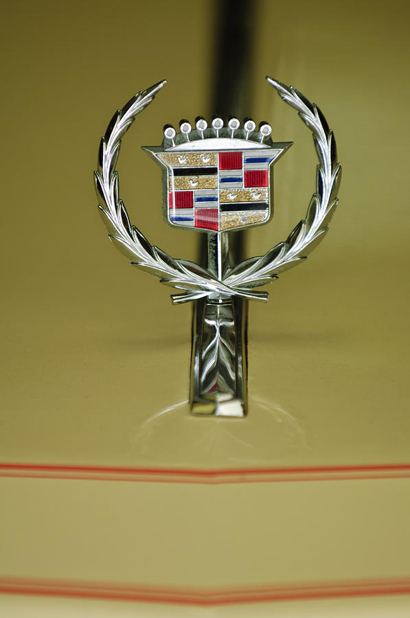 1976 Cadillac Eldorado Convertible Hood Ornament Photograph by Jill Reger