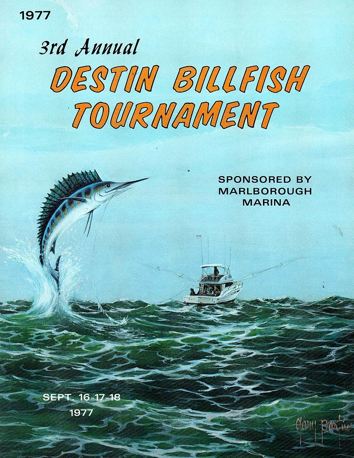 1977 Destin Billfish Tournament Painting by Gary Partin Fine Art America