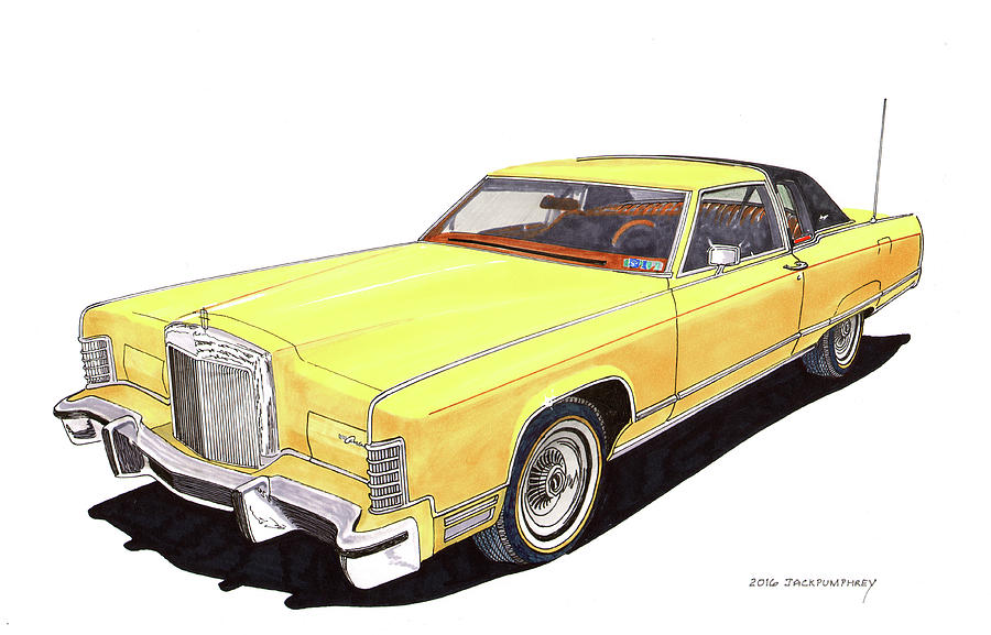 1977 Lincoln Town Coup Painting