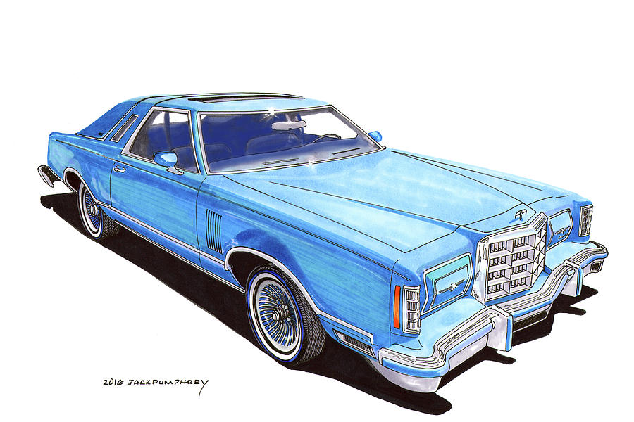  Ford Thunderbird Painting by Jack Pumphrey
