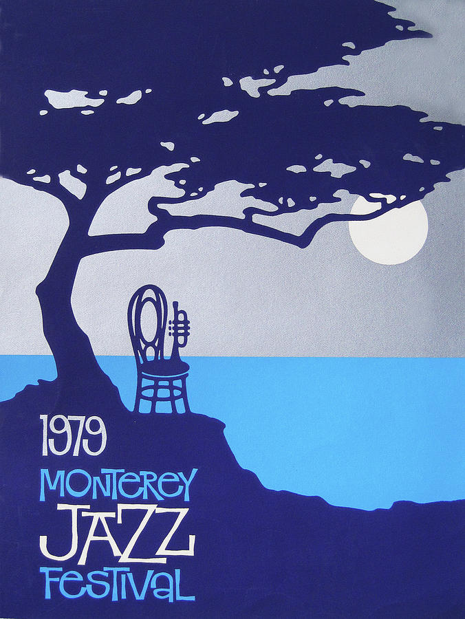1979 Monterey Jazz Festival  Painting by Charles Vernon Moran
