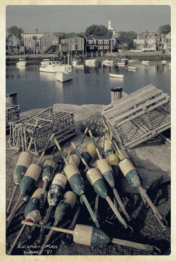 1981 Rockport Massachuttes Harbor scene  Photograph by Garry McMichael