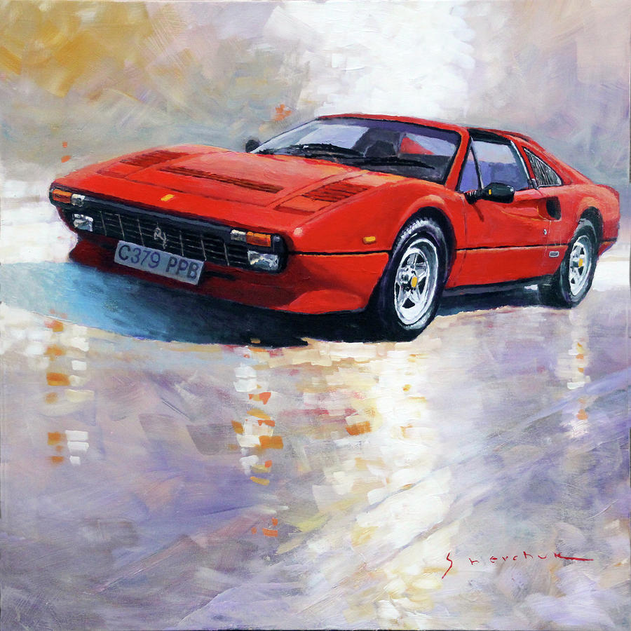 Automotive Painting - 1982-1985 Ferrari 308 GTS by Yuriy Shevchuk