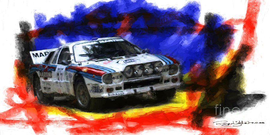 1983 MARTINI Racing Lancia Digital Art by Roger Lighterness