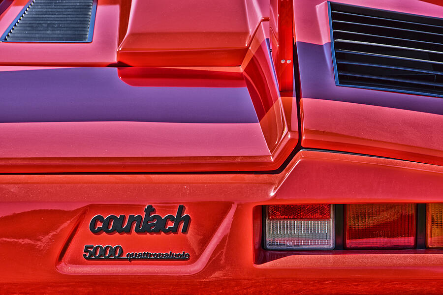 1985 Lamborghini Countach 5000 Quattrovalvole Photograph by Mike Martin