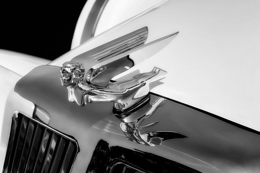 1986 Classic Tiffany Coupe Hood Ornament Detail  -  86TIFFORN22 Photograph by Frank J Benz