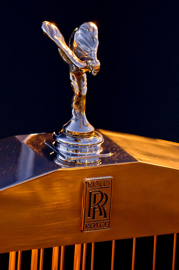 1986 Rolls-Royce Hood Ornament Photograph by Jill Reger
