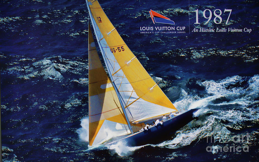 Sports Photograph - 1987 Americas Cup History  by Chuck Kuhn