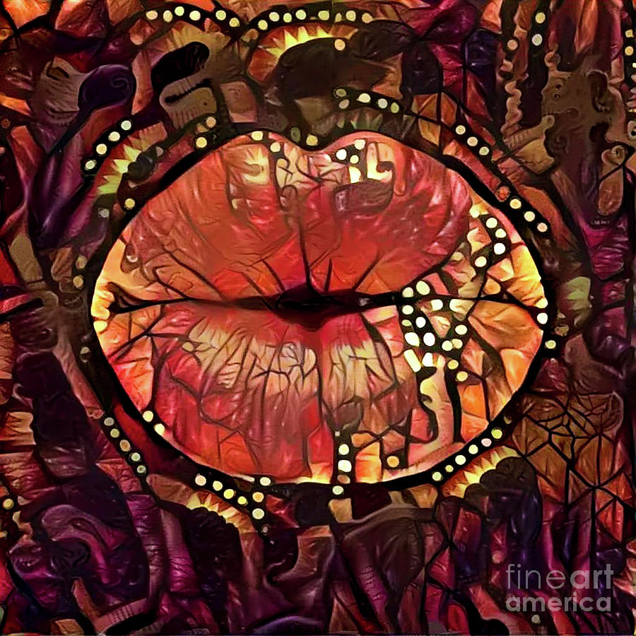 Kissing Lips #199 Digital Art by Amy Cicconi
