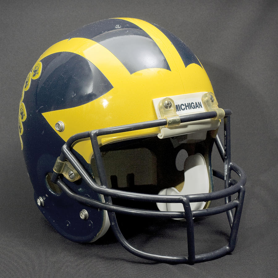 1990s Wolverine Helmet by Michigan Helmet 1990s Wolverine Helmet by Michigan Helmet