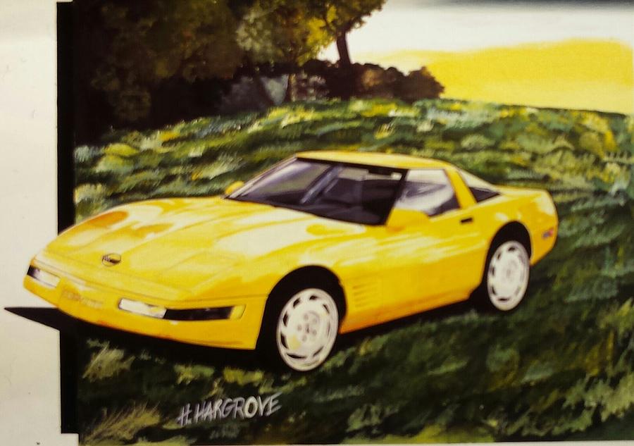 1992 Chevrolet Corvette  Painting by Henry Hargrove Jr