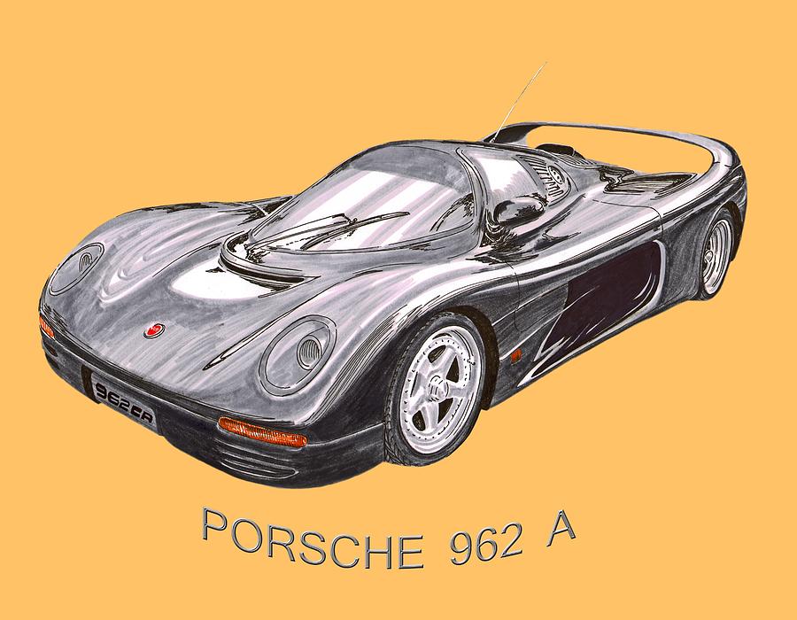 1994 Porsche 962 A Painting by Jack Pumphrey