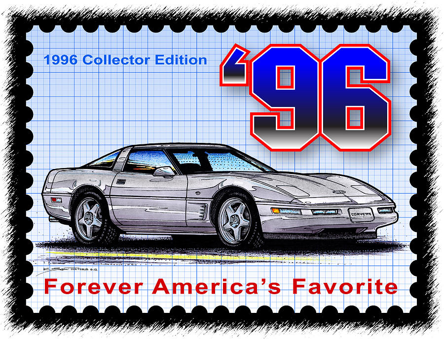 1996 Collector Edition Corvette Digital Art by K Scott Teeters