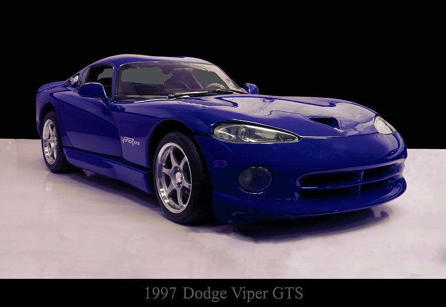 Viper Photograph - 1997 Dodge Viper GTS blue by Flees Photos