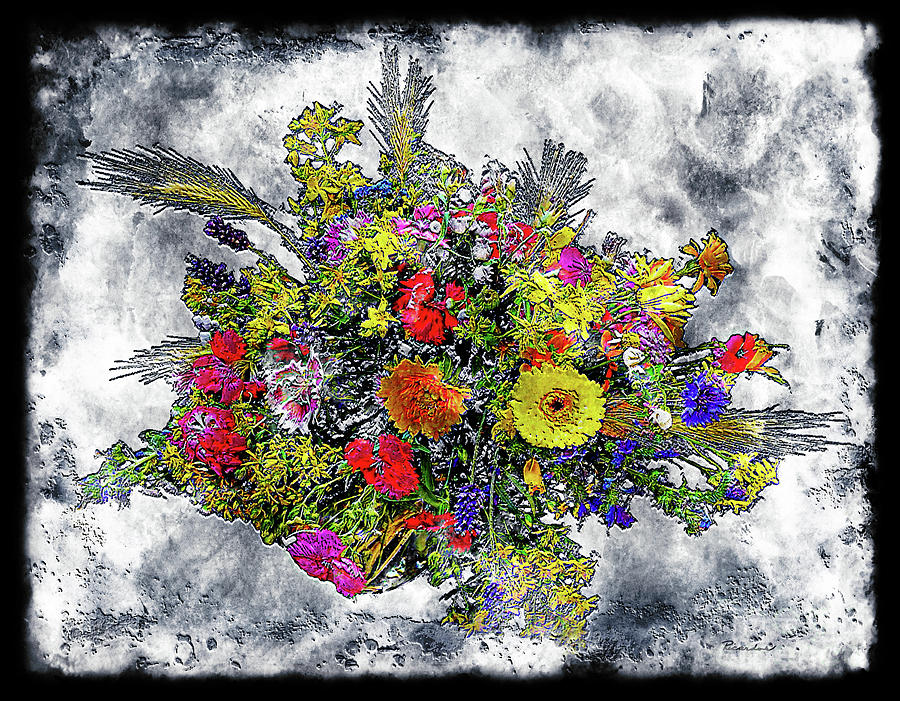 19a Abstract Floral Painting Digital Expressionism Photograph by Ricardos Creations