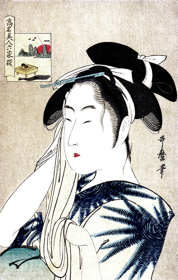 19th C. Portrait of a Japanese Geisha Painting by Historic Image