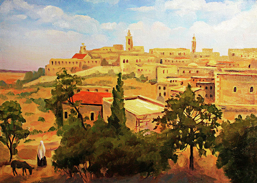 19th Century Bethlehem Painting  Photograph by Munir Alawi