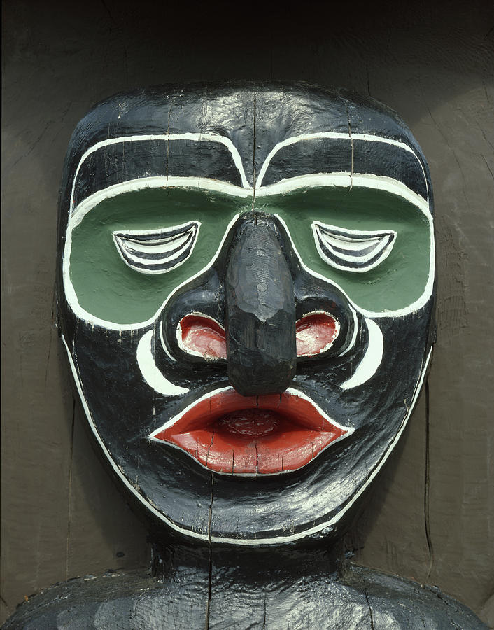 1A2923 Native American Mask Carving  Photograph by Ed  Cooper Photography