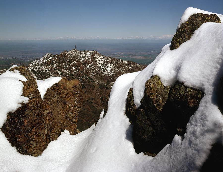 1A6485 Snow on Mt. Diablo CA Photograph by Ed Cooper Photography