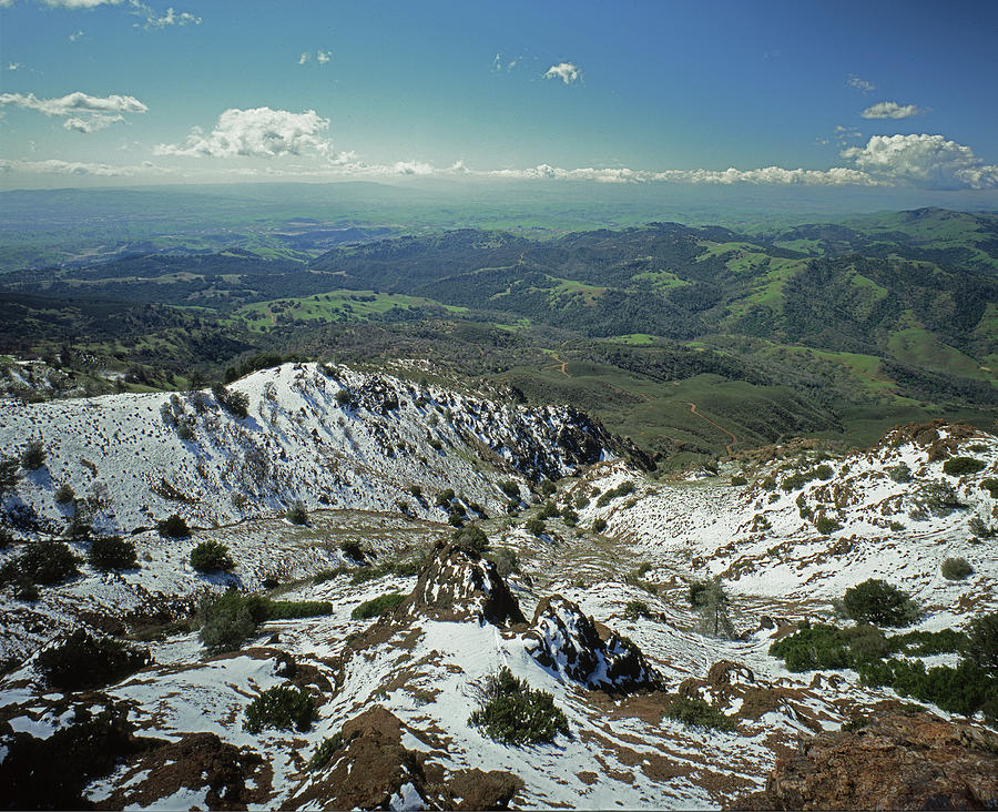 1A6486 Winter Snow Mt. Diablo Ca Photograph by Ed Cooper Photography