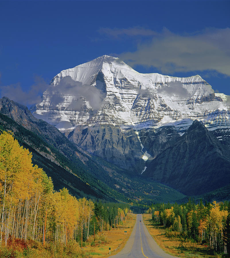 1M2441-V Mt. Robson and Yellowhead Highway V Photograph by Ed Cooper Photography