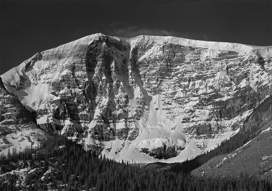 1M3769 BW East Face Mt Kitchner Photograph by Ed Cooper Photography