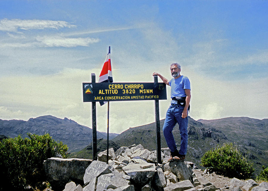 1M51764 Ed Cooper on Summit of Cerro Chirripo Costa Rica Photograph by Ed Cooper Photography