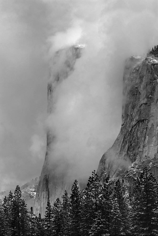 Yosemite National Park Photograph - 1M6518 El Capitan In Storm Clouds by Ed  Cooper Photography