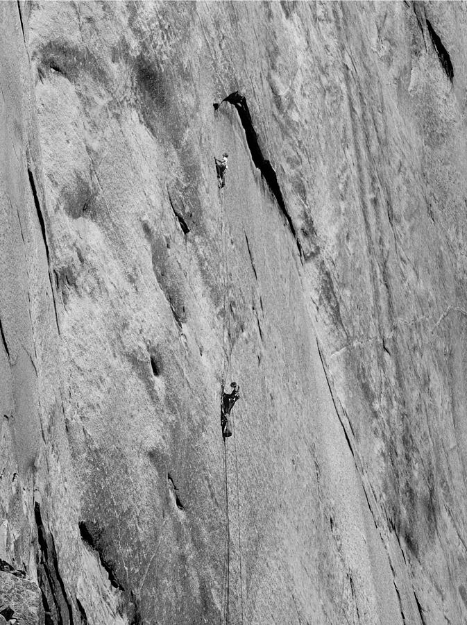 1M6527 BW Aquarian Wall 1st Ascent Photograph by Ed Cooper Photography