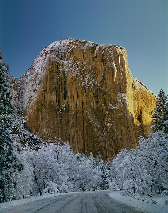 1M6576-Winter on El Capitan in 1970 Photograph by Ed  Cooper Photography