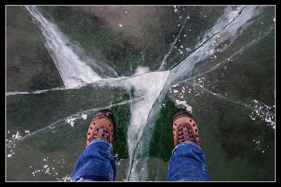 Standing on thin ice 1 Photograph by J and j Imagery - Pixels