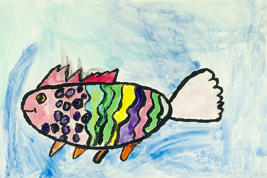 1st Grade Fish Painting by Madeline D - Fine Art America