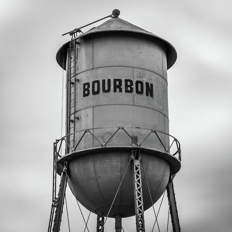 Architecture Photograph - 1x1 Bourbon Tower Black and White Art by Gregory Ballos