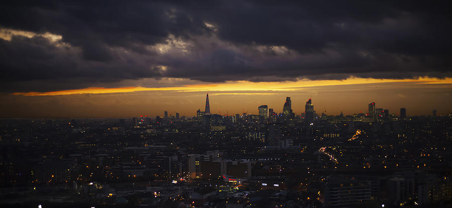  City of London skyline  panarama #2 Photograph by David French