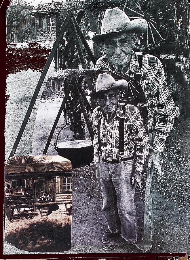 100 Year Old Cowboy Sid Wilson Collage Tombstone Arizona 1979-2012 #2 Photograph by David Lee Guss