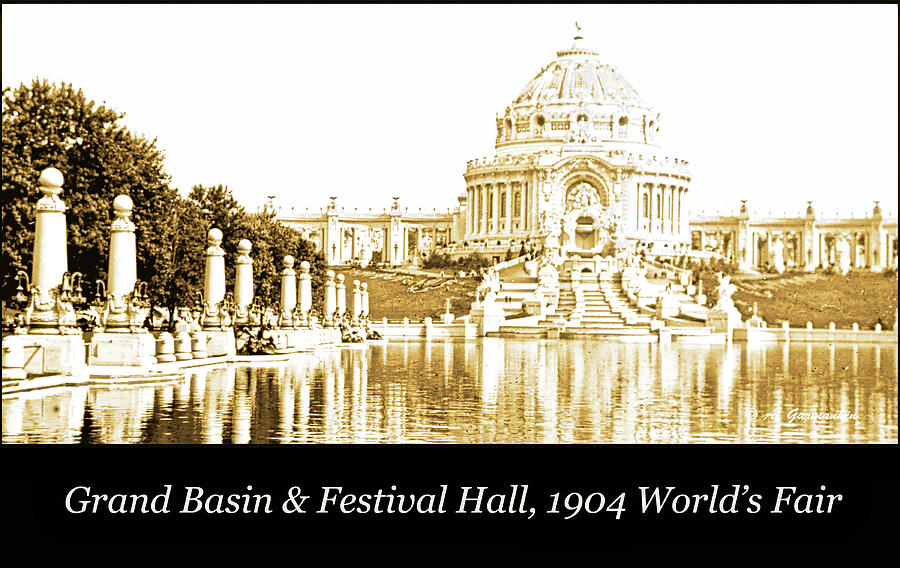 1904 Worlds Fair, Grand Basin and Festival Hall #2 Photograph by A Macarthur Gurmankin