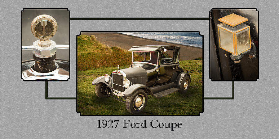 1927 Ford Coupe Car Antique Vintage Automobile Photograph Fine A #2 Photograph by M K Miller
