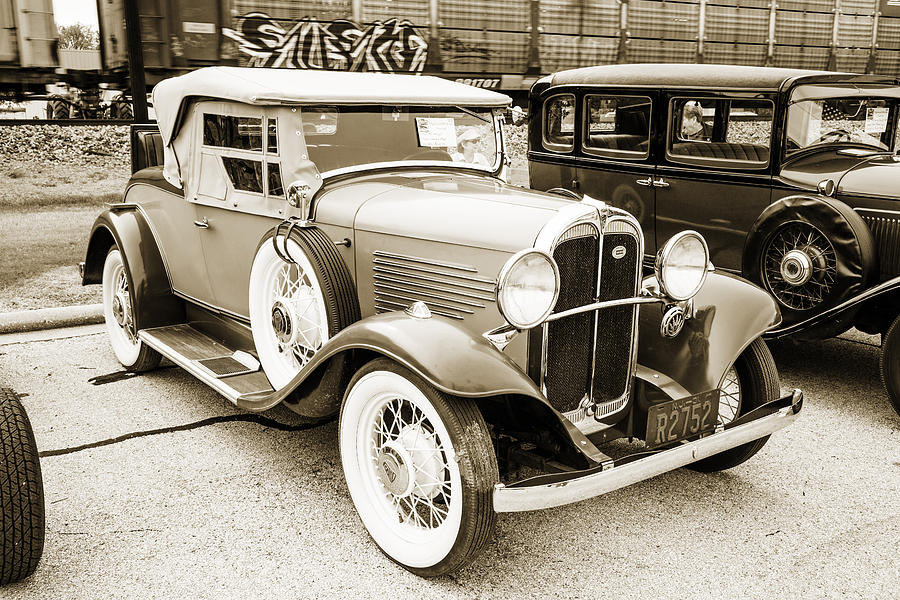 1931 Willys Convertible Car Antique Vintage Automobile Photograp #2 Photograph by M K Miller