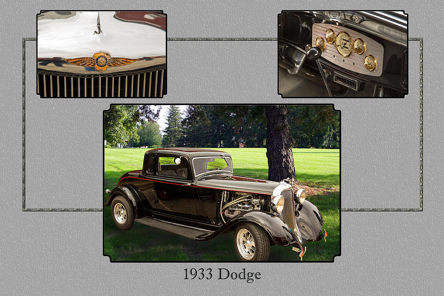 1933 Dodge Vintage Classic Car Automobile Photographs Fine Art P #2 Photograph by M K Miller