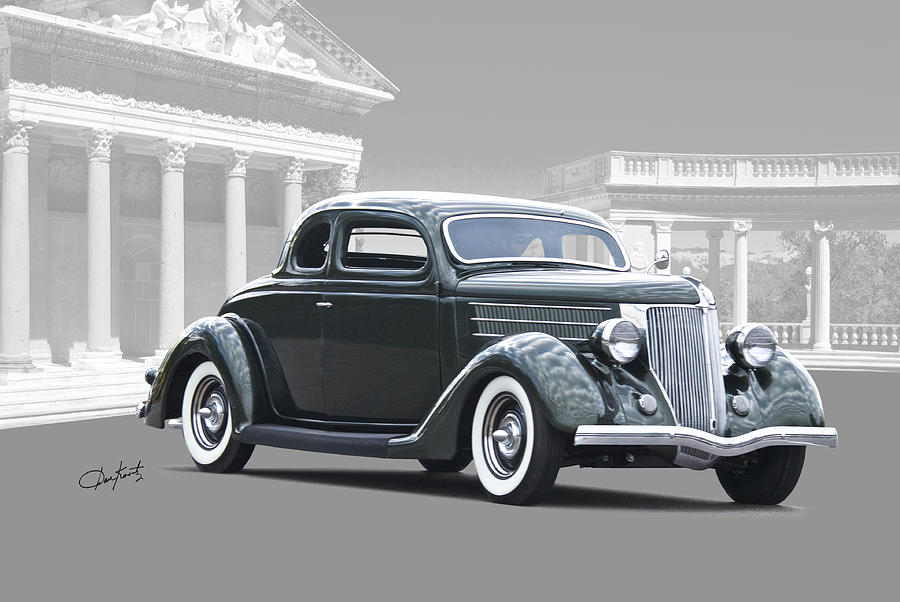 Transportation Photograph - 1936 Ford Deluxe Coupe #2 by Dave Koontz
