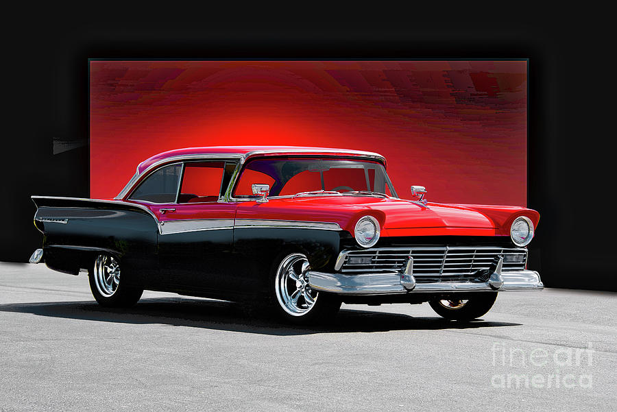 1957 Ford Fairlane 500 #3 Photograph by Dave Koontz