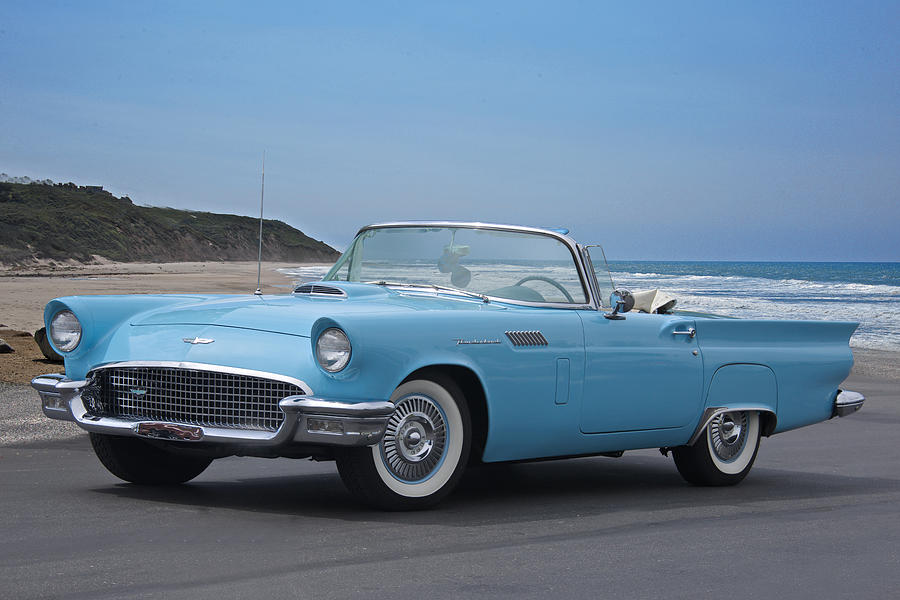 1957 Ford Thunderbird Convertible Photograph by Dave Koontz
