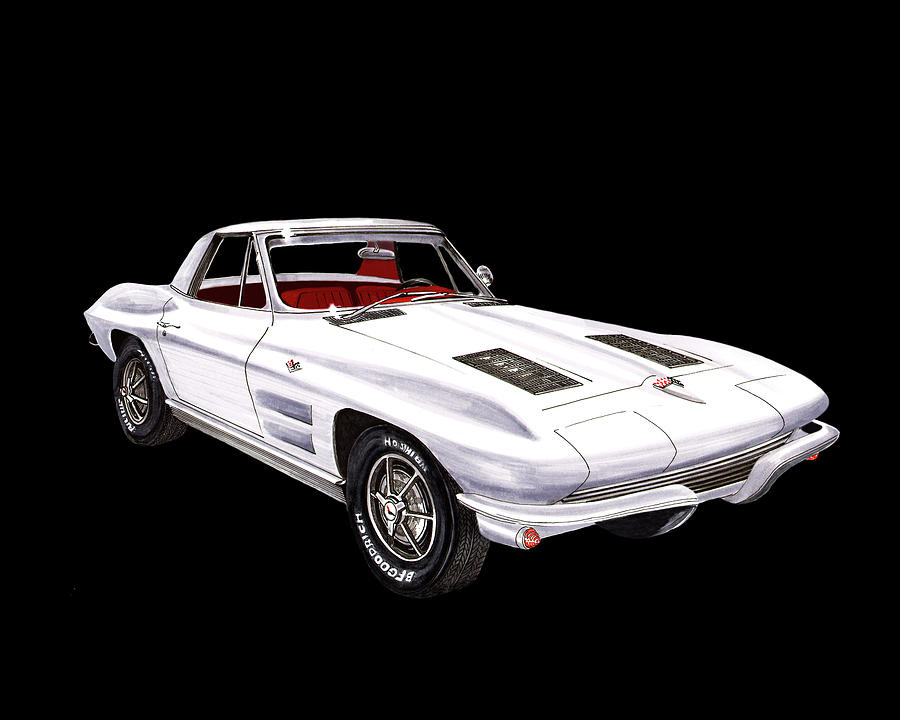 Corvette Roadster 1963 Painting