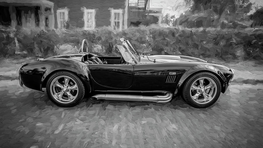 1965 Ford AC Cobra Painted BW   #2 Photograph by Rich Franco