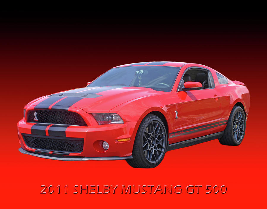 2011 Shelby American Mustang Painting by Jack Pumphrey