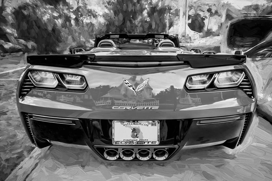 2015 Chevrolet Corvette ZO6 Painted BW Photograph by Rich Franco