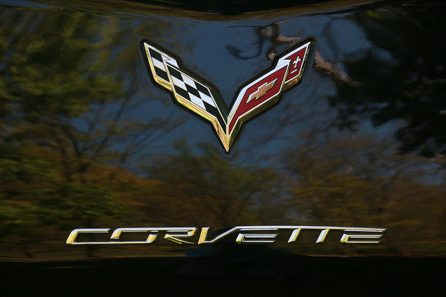 2015 Chevy Corvette Stingray Emblem Photograph by Allen Beatty