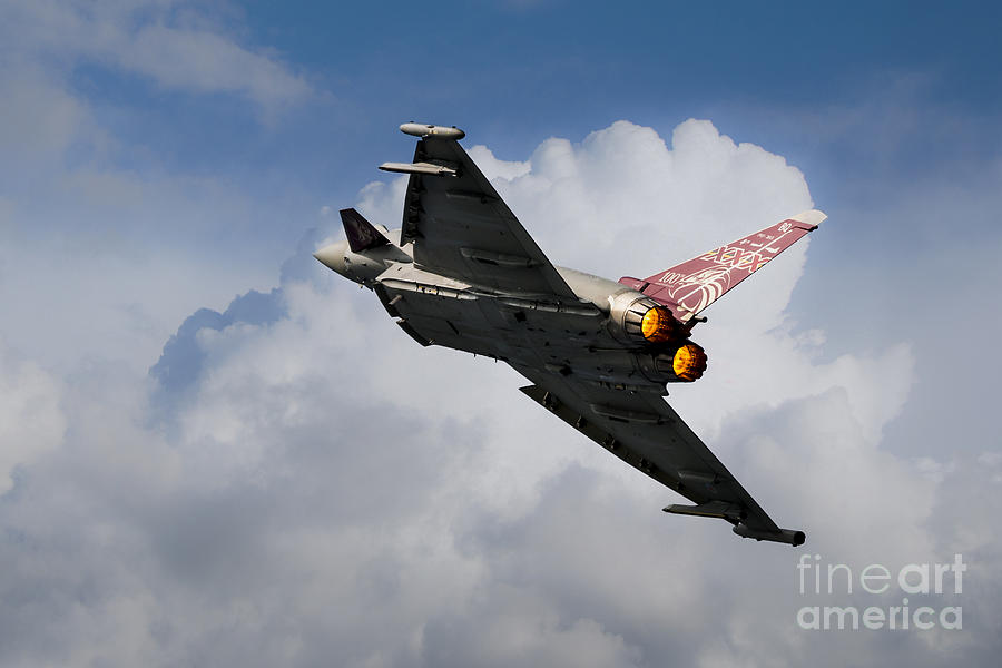 Raf Typhoon Digital Art - 2015 Display Typhoon by Airpower Art