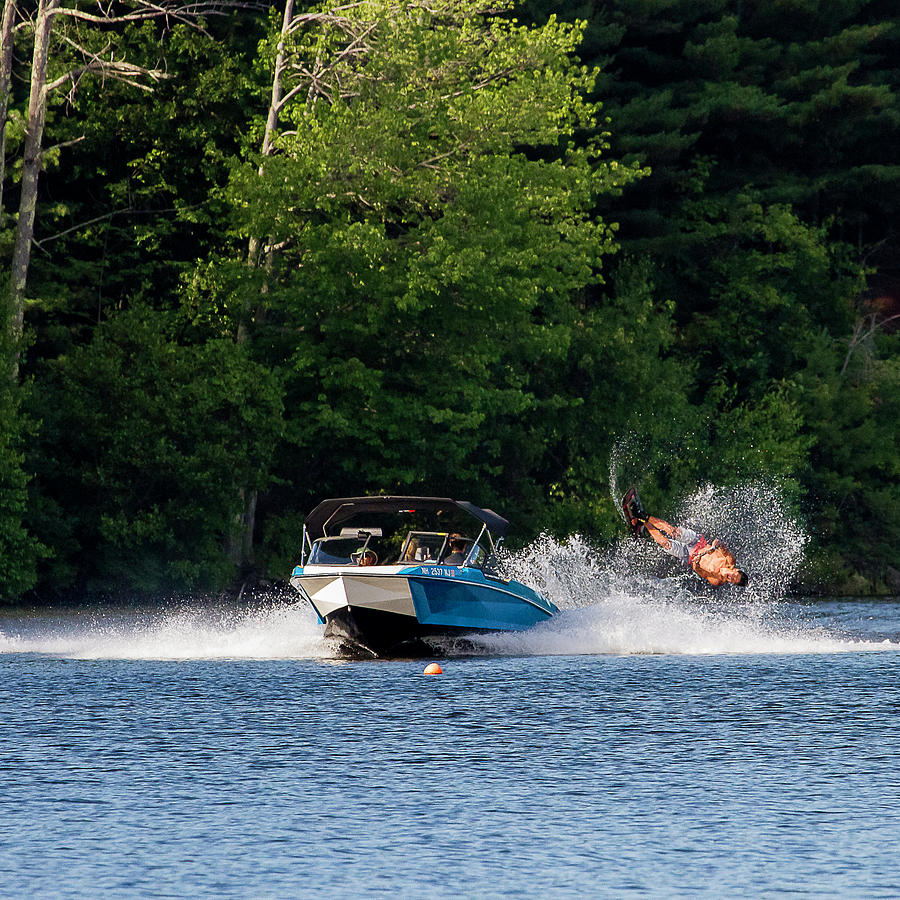 38th Annual Lakes Region Open Water Ski Tournament #2 Photograph by Benjamin Dahl